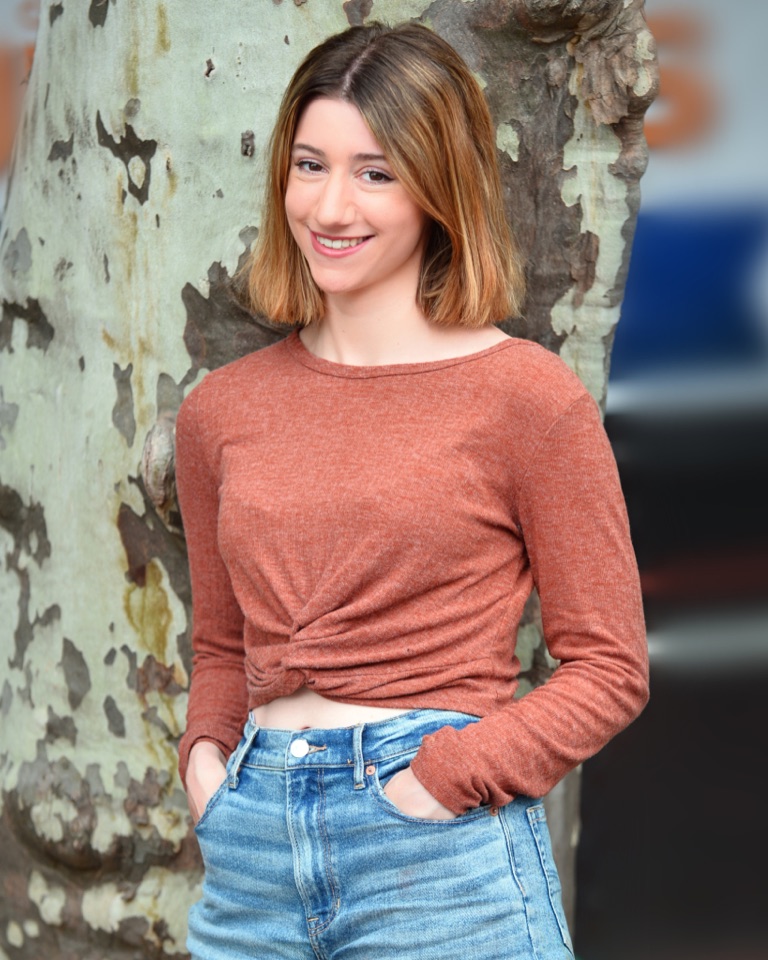Friendly commercial actor headshot with an engaging expression
