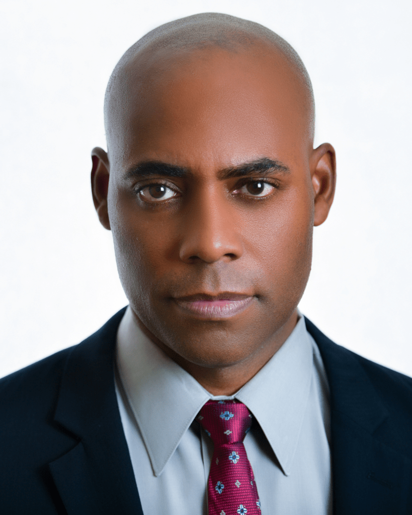 Natural and confident actor headshot taken in a professional studio.